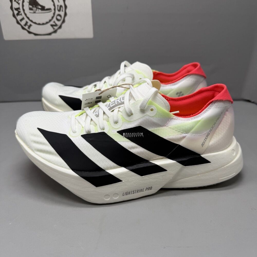 Women adidas Adizero Adios Pro 4 Running Shoes White Gym Casual JR1163 Sz 5 NEW